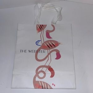The Webster shopping bag flamingo print